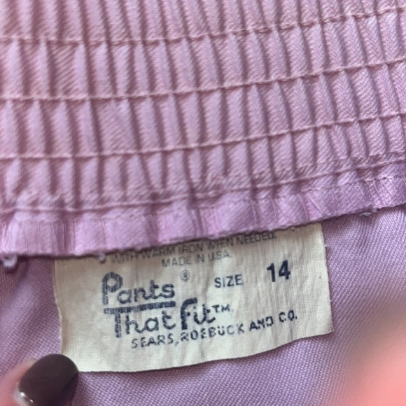 Pants that Fit by Sears Roebuck and Co women’s light pink Size 14 Vintage - Picture 8 of 8